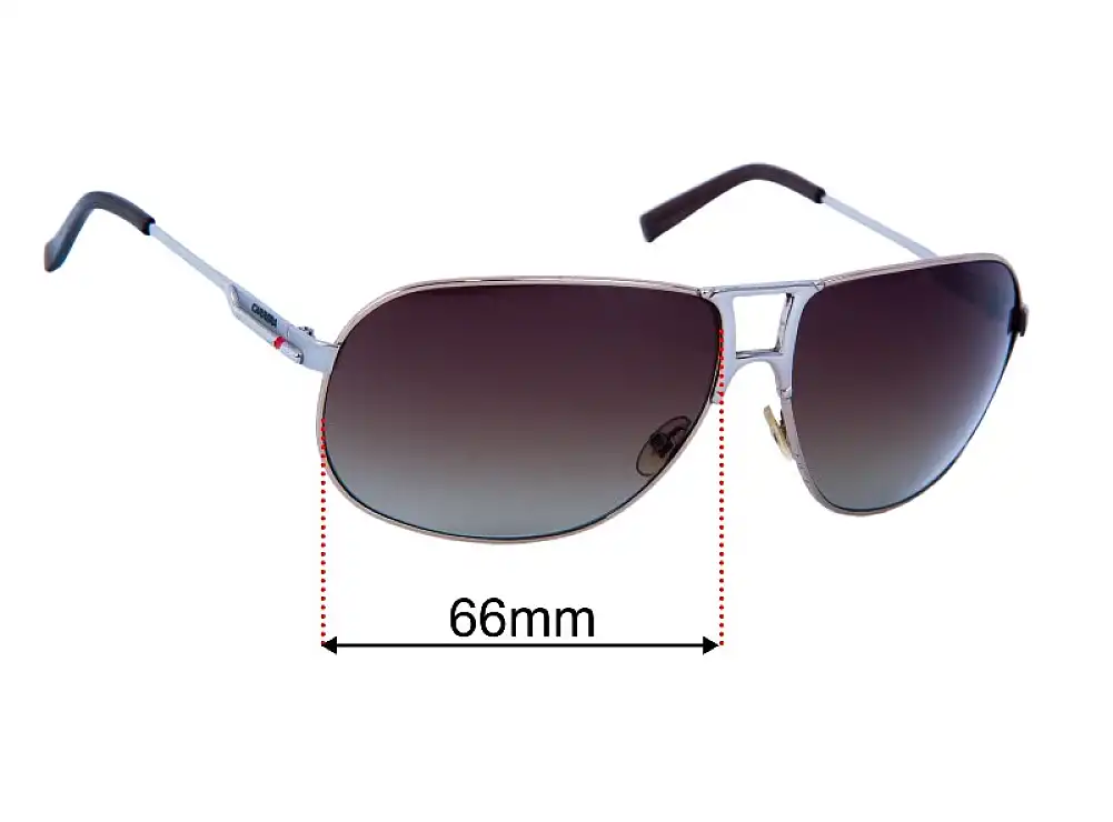 Verres De Rechange Pour Lunettes Carrera Rush - 68 Mm, 100% UV, Neufs étiquetés